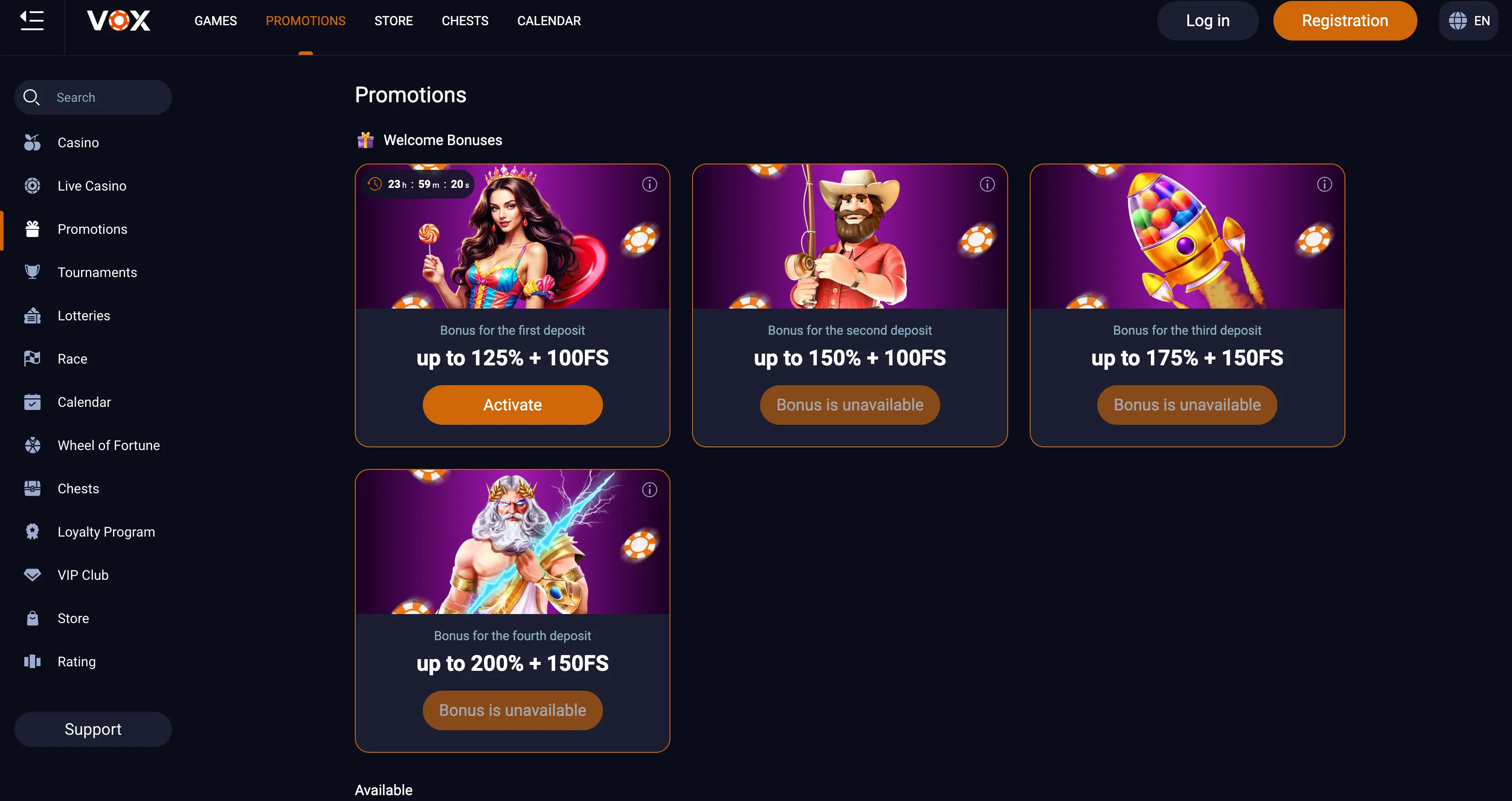 Bonusy, promocje i oferta gier w Vox Casino Bonusy, promocje i oferta gier w Vox Casino